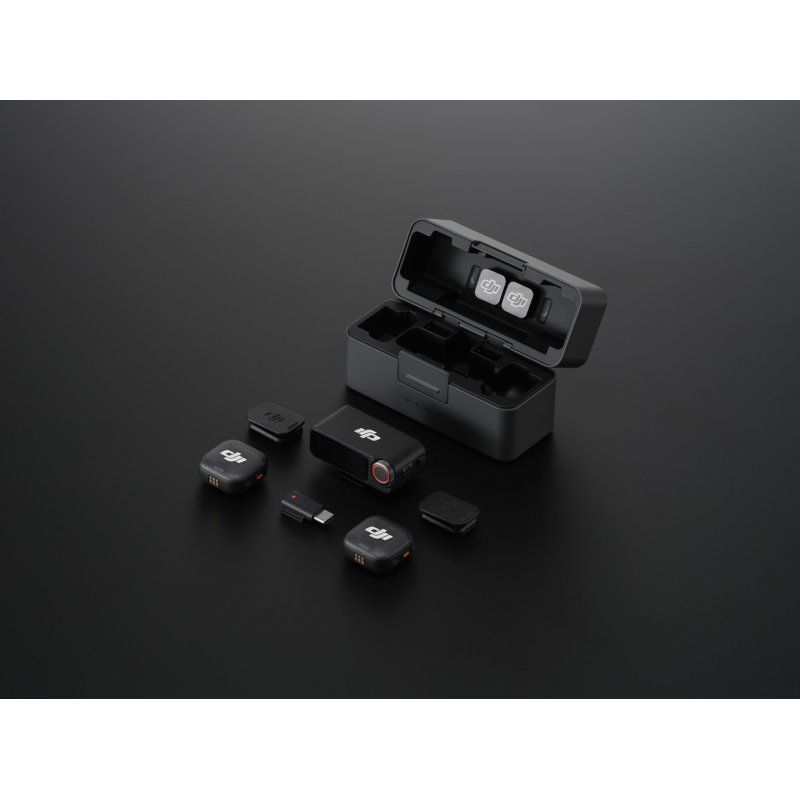 DJI - Mic 3 Wireless Microphone System (2 TX 1 RX Charging Case)