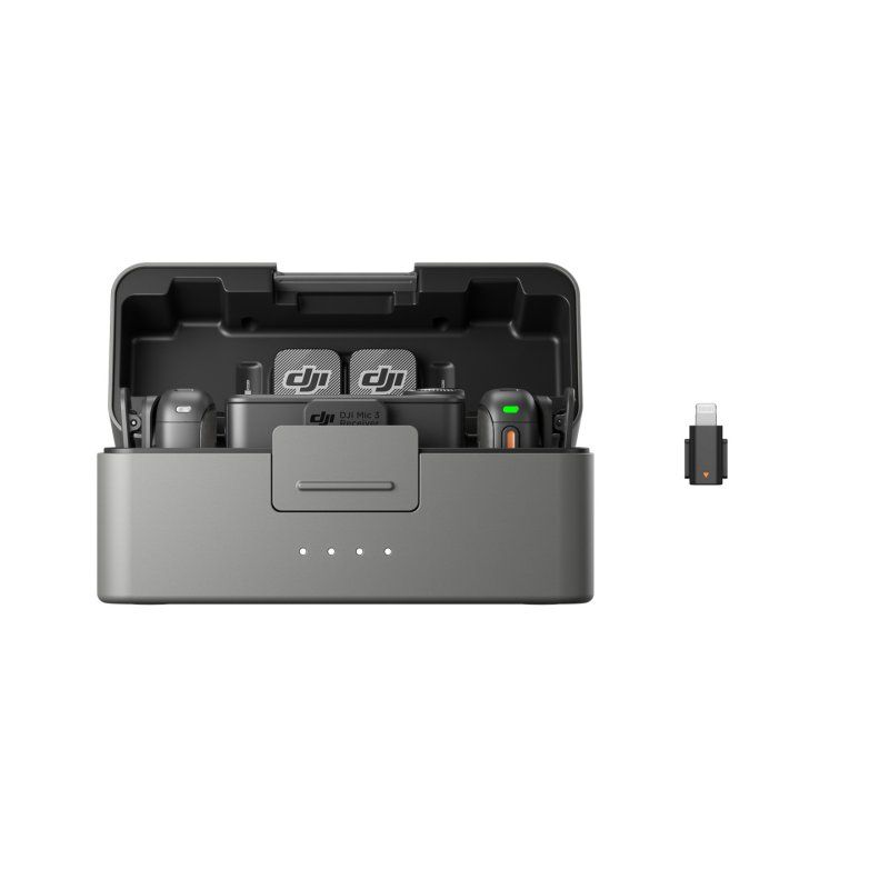 DJI - Mic 3 Wireless Microphone System (2 TX 1 RX Charging Case)