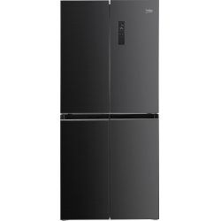 Beko GNO4031GS side-by-side refrigerator Freestanding 421 L Black, Grey