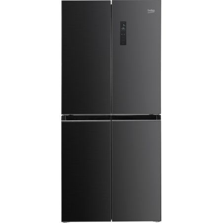 Beko GNO4031GS side-by-side refrigerator Freestanding 421 L Black, Grey