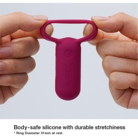 Tenga SVR Rechargeable Clitoral Stimulator for Couples Carmine 7 Modes