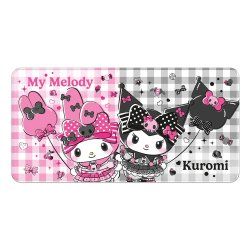 Sanrio Pink Black Party Series XXL Mousepad My Melody & Kuromi