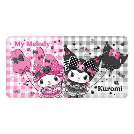 Sanrio Pink Black Party Series XXL Mousepad My Melody & Kuromi