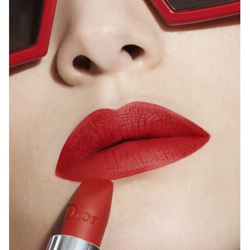 Dior Rouge The Refill Lipstick 888 Strong Red matte finish