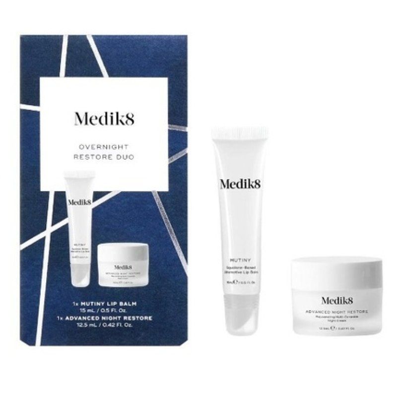 Medik8 Overnight Restore Duo Cosmetic Set For Skin Renewal And Nourishment