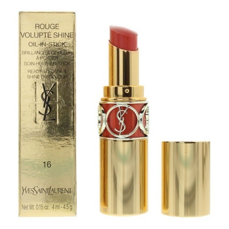 Yves Saint Laurent Rouge Volupte Oil In Stick 16 Orange Majorelle Lip Colour 45g For Women