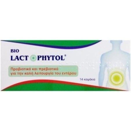 Medichrom Bio Lactophytol Probiotics and Prebiotics for Good Gut Function 14 Capsules
