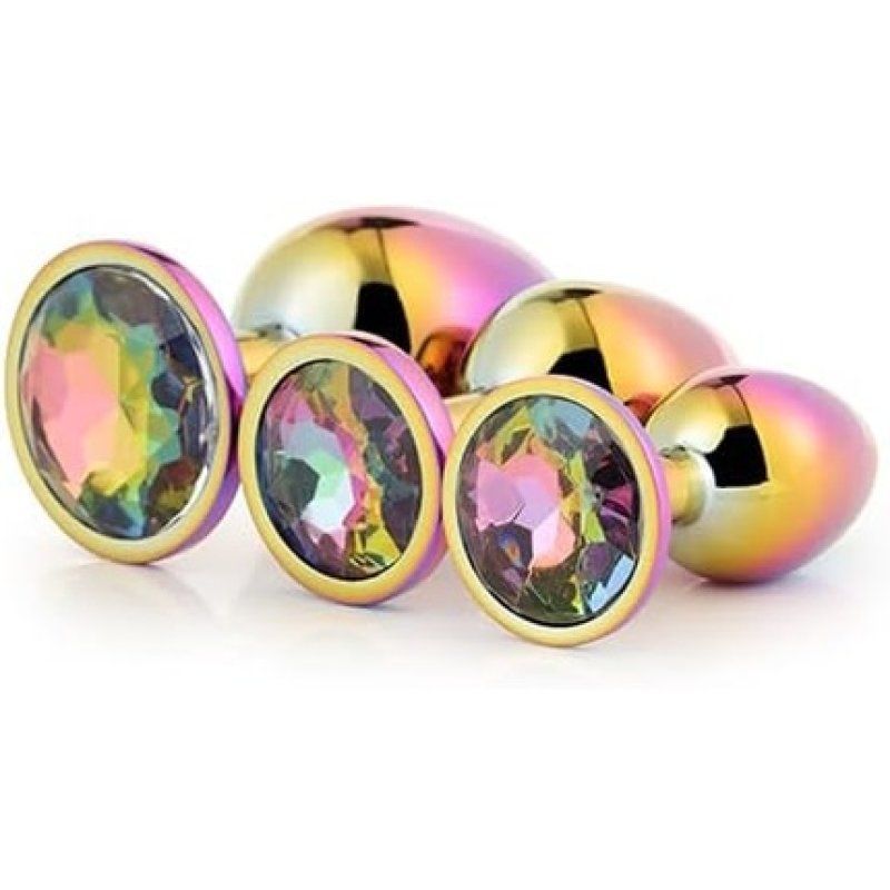 Dream Toys Gleaming Love Anal Plug Multicolored
