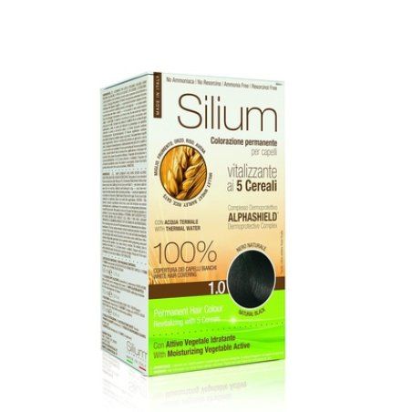 Silium Permanent Hair Color Natural Black 1.0 187g