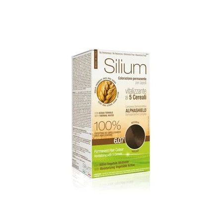 Carma Italia Silium Permanent Hair Color Revitalizing With 5 Cereals Hazelnut 607