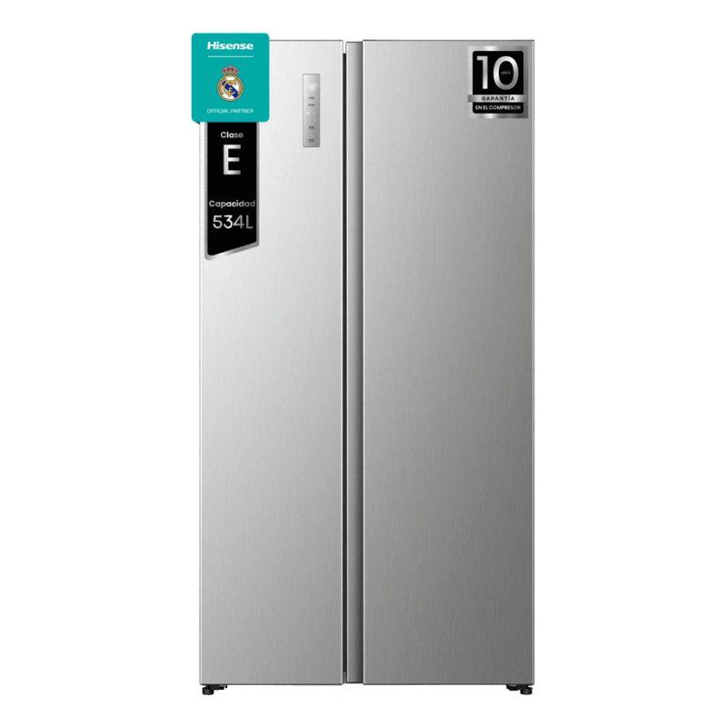 Hisense RS3P538NAIE frigo américain Encadré/Autoportant 534 L Acier inoxydable