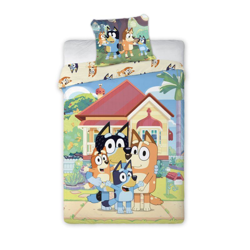 Bed Linen - Junior Size 100 x 140 cm - Bluey Family (1029599)