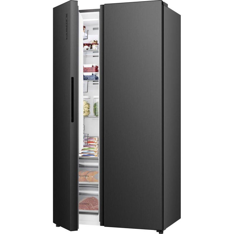 Hisense RS3P558NEFC frigo américain Pose libre 544 L Noir