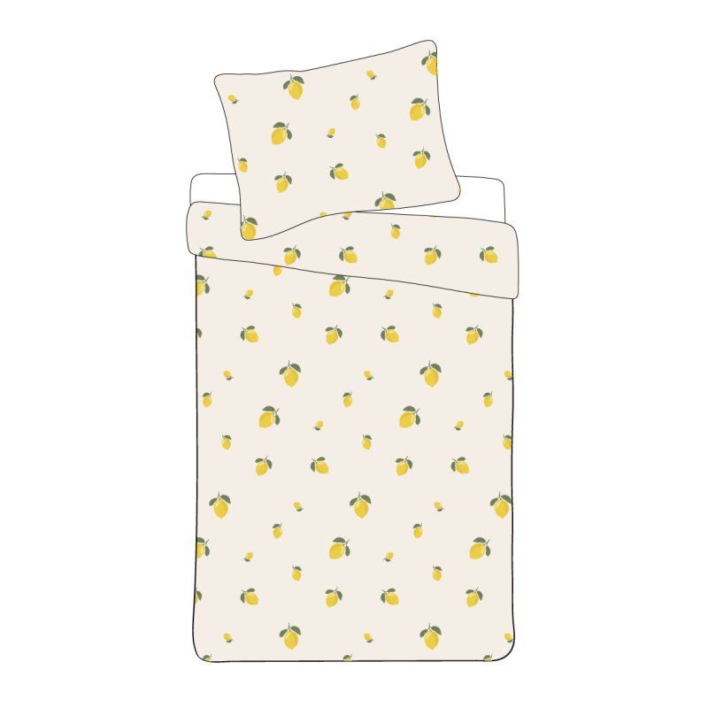 Bed Linen - Adult Size 140 x 200 cm - Lemon (1029593)