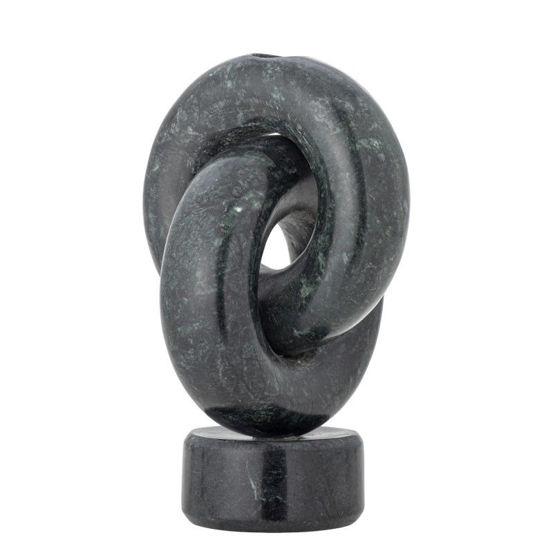 Bloomingville - Goa Candle Holder - Green - Marble