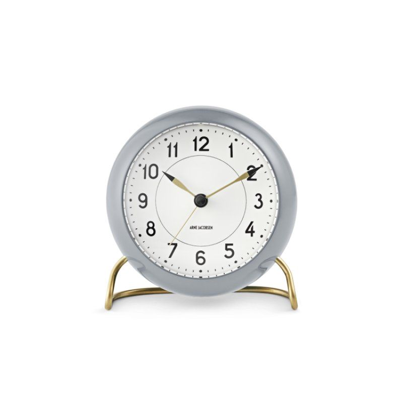 Arne Jacobsen Watches Station Alarm Mechanical alarm clock Grey, White