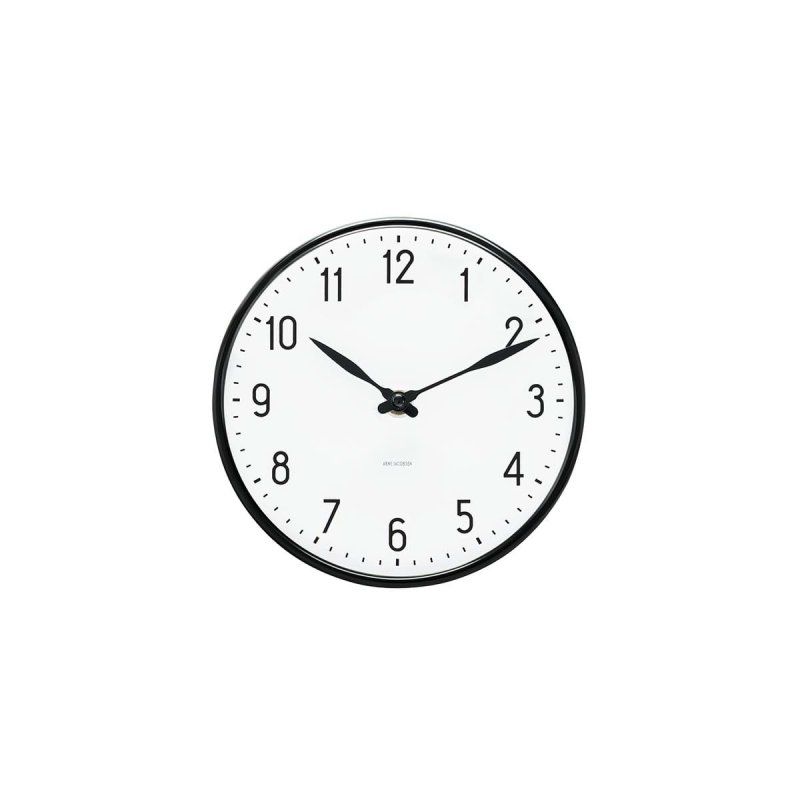 Arne Jacobsen - Station Wall Clock Ø 21 cm - Black (43633)