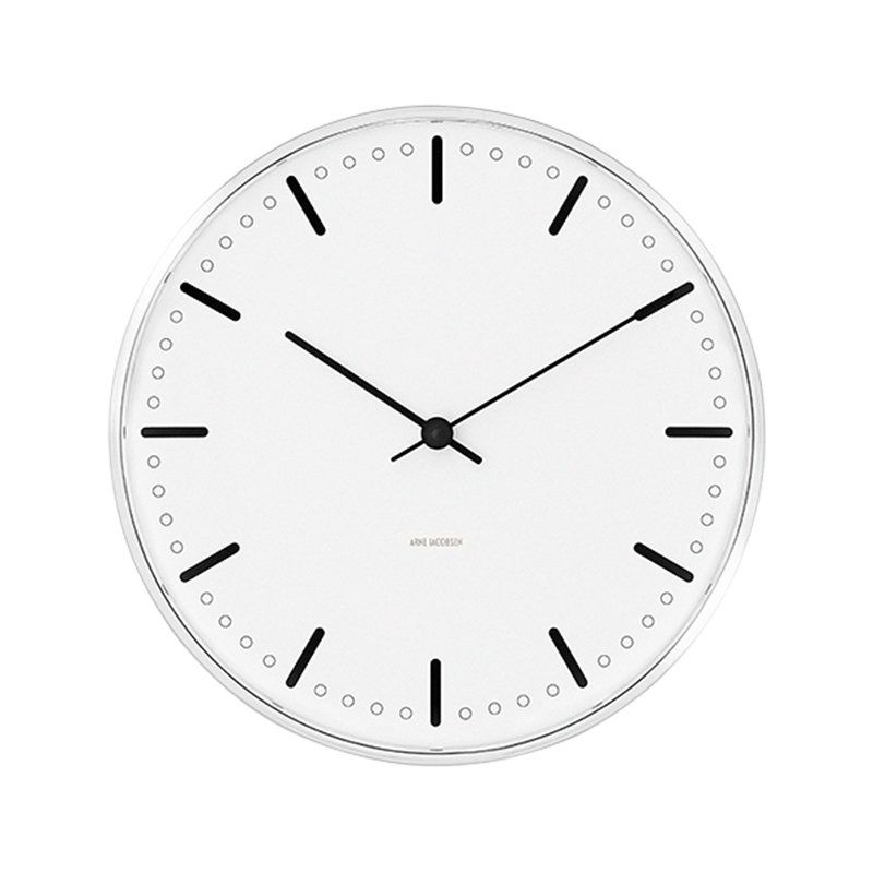 Arne Jacobsen - City Hall Wall Clock - Ø21 cm - White