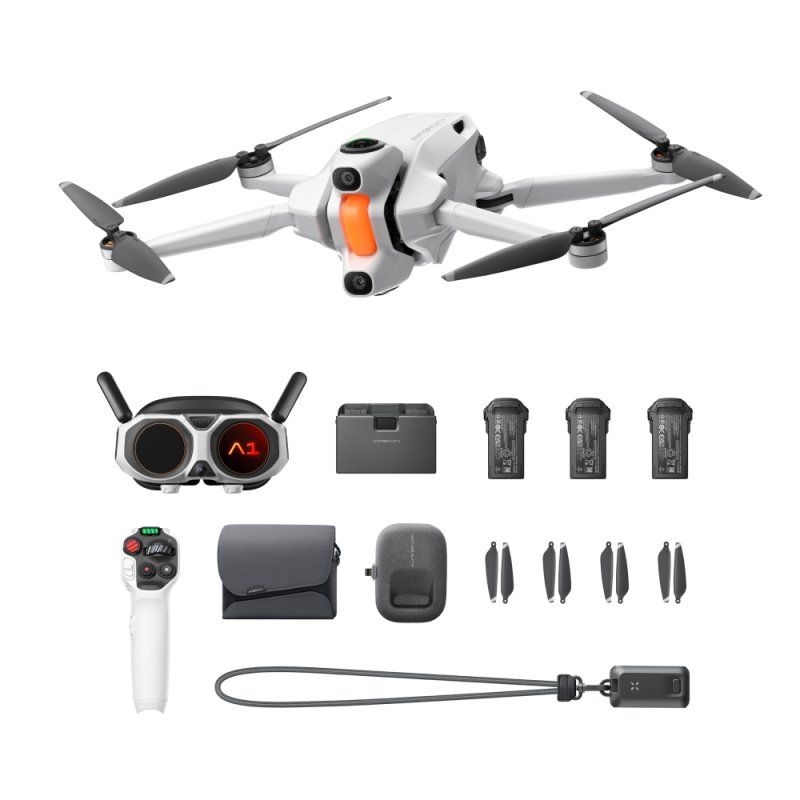 STOCKJBE1 - Antigravity A1 Explorer Bundle 4 rotors Quadcoptère 55 MP 7680 x 3840 pixels 2360 mAh Blanc