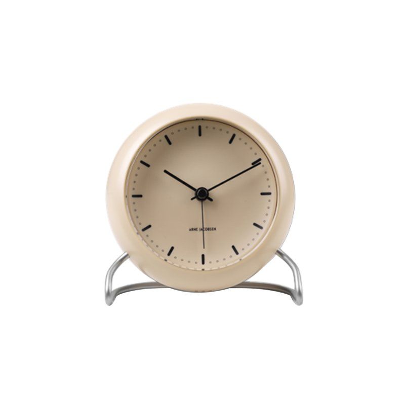 Arne Jacobsen - City Hall Table Clock - Ø11 cm - Sand