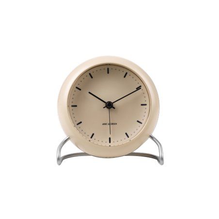 Arne Jacobsen - City Hall Table Clock - Ø11 cm - Sand