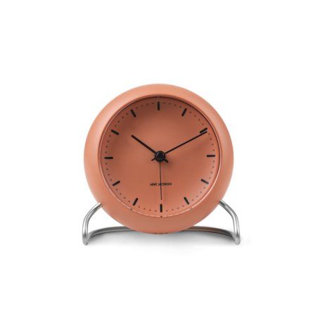 Arne Jacobsen Watches City Hall Alarm Mat Réveil mécanique Orange