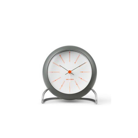 Arne Jacobsen - Bankers Table Clock - Ø11 cm - Dark Grey