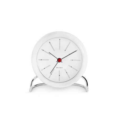 Arne Jacobsen Watches Bankers Alarm White Mechanical alarm clock