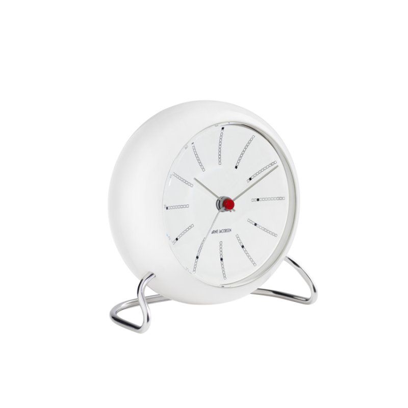Arne Jacobsen Watches Bankers Alarm White Mechanical alarm clock