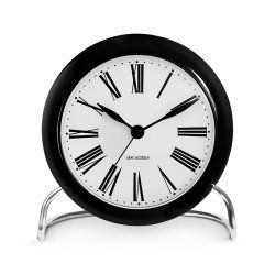 Arne Jacobsen - Roman Table Clock - Ø11 cm - White & Black