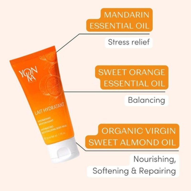 Vitality Moisturising Body Milk Yonka 75ml 96% Natural Origin Repairing