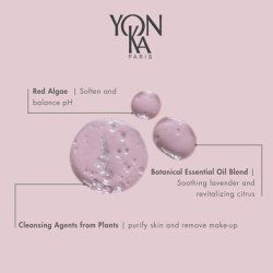 Yon-Ka Cleansing Gel 75ml Natural Origin Gentle Face Cleansing Foam with Red Algae and Iris