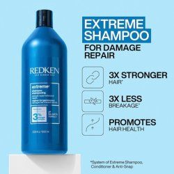 Redken Extreme Shampoo Fortifier For Distressed Hair 1000ml 33.8 fl.oz.