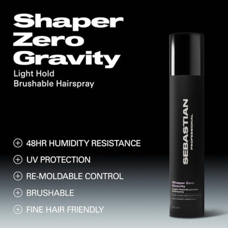 Sebastian Professional Shaper Zero Gravity Light Hold Hair Spray 24 Hour