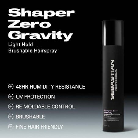Sebastian Professional Shaper Zero Gravity Light Hold Hair Spray 24 Hour