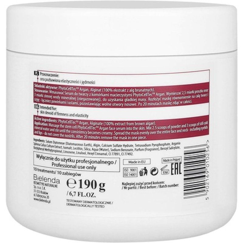 Bielenda Professional Algae Mask with PhytoCellTec™ Argan 190g