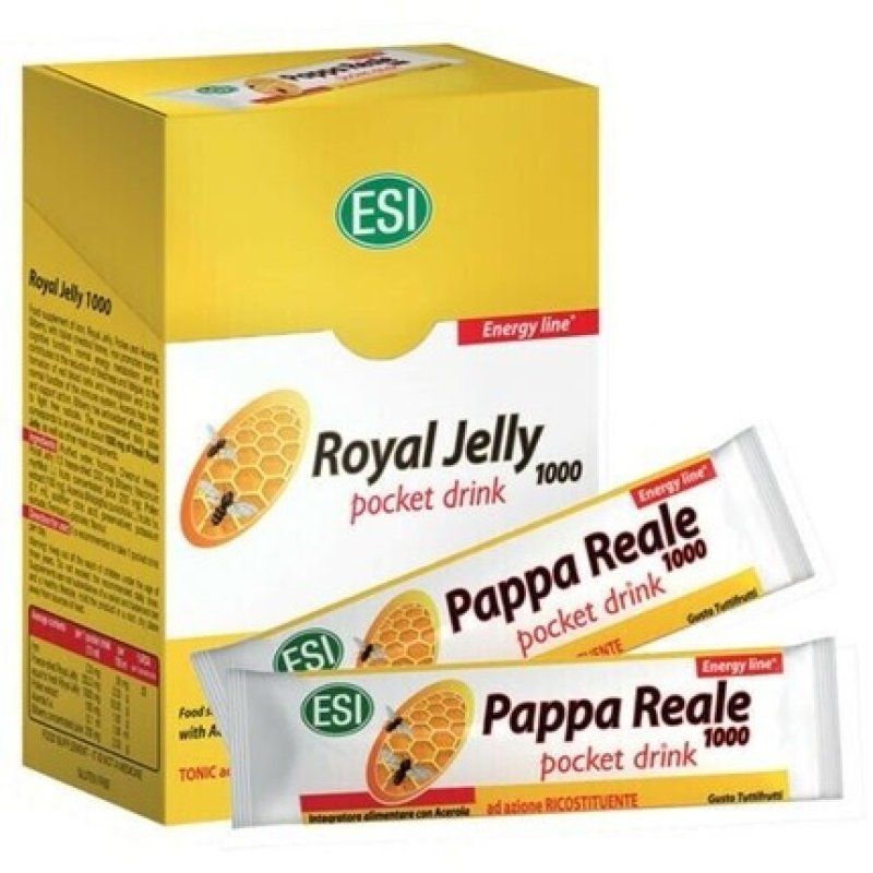 Esi Royal Jelly 1000 Pocket Drink for Iron Deficiency - 16 Sachets