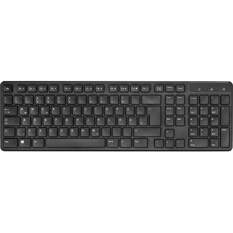 SPEEDLINK SIGNIUM Deskse- Wireless keyboard Mouse included RF Wireless QWERTZ German Black