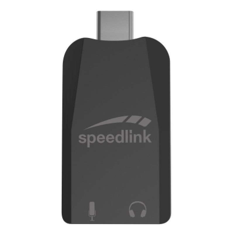 Speedlink VIGO USB-C Soundkarte, schwarz