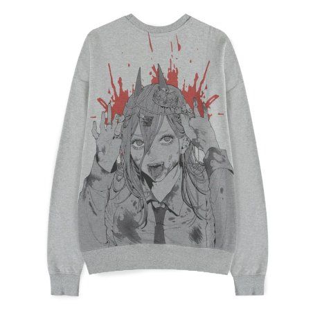 Chainsaw Man Sweater Power Grey Melange Size XXL