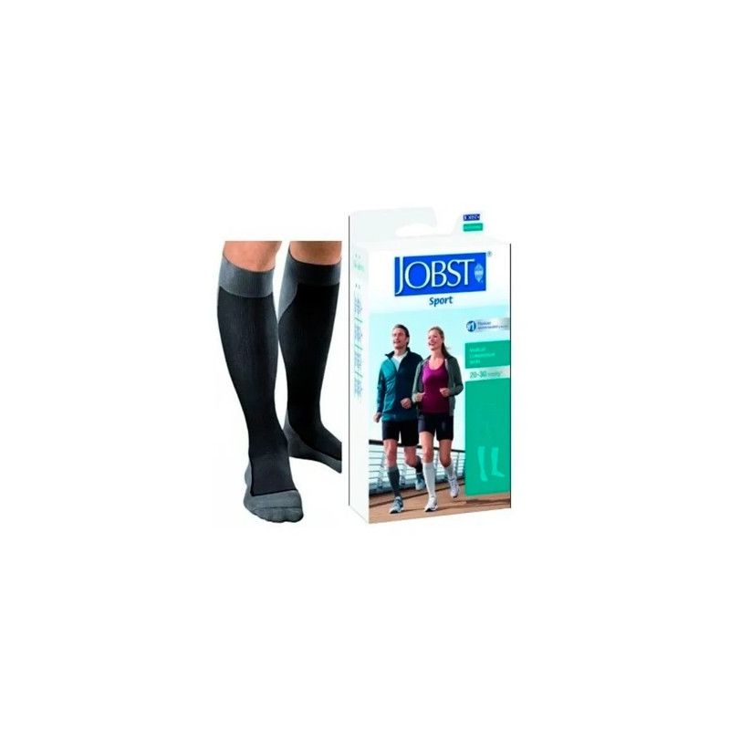Jobst Jobst Sport Sock In Black And Grey Size Small