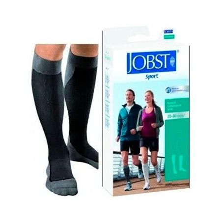 Jobst Jobst Sport Sock In Black And Grey Size Small