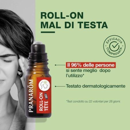 Pranarm Cepharom Roller for Heavy Heads 5ml Organic Essential Oils