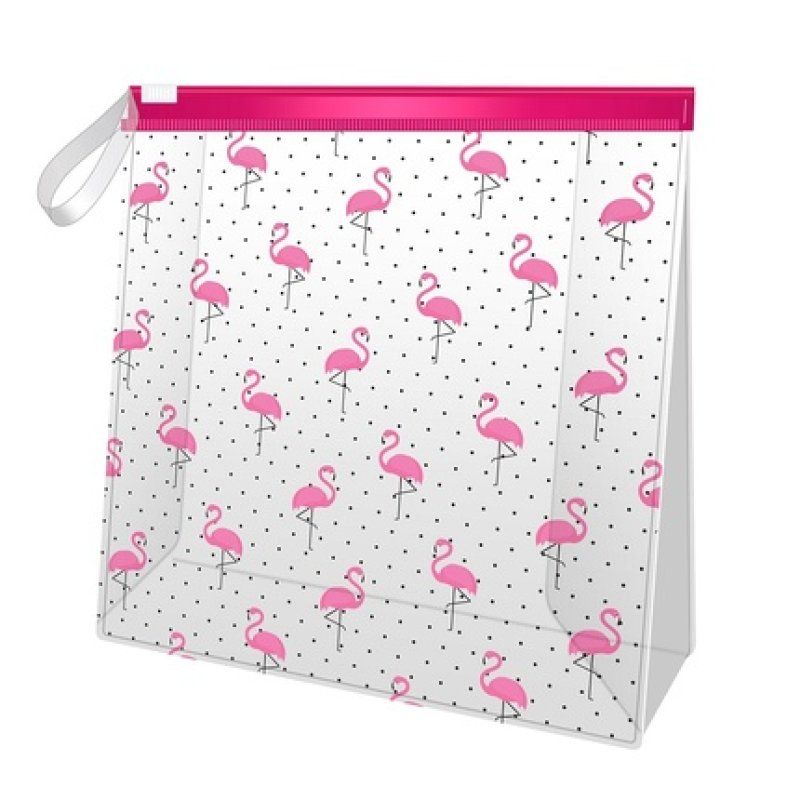 Killys Transparent Cosmetic Bag With Flamingos