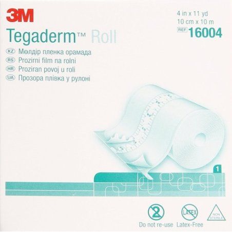 3M Tegaderm Transparent Film Roll 16004 10cm x 10m