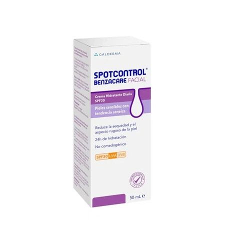 Benzacare Spotcontrol Moisturising Face Cream Spf 30 50ml