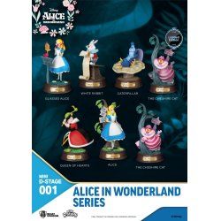 ALICE AU PAYS DES MERVEILLES - Mini D-Stage -Pack de 6 Statuettes 10cm
