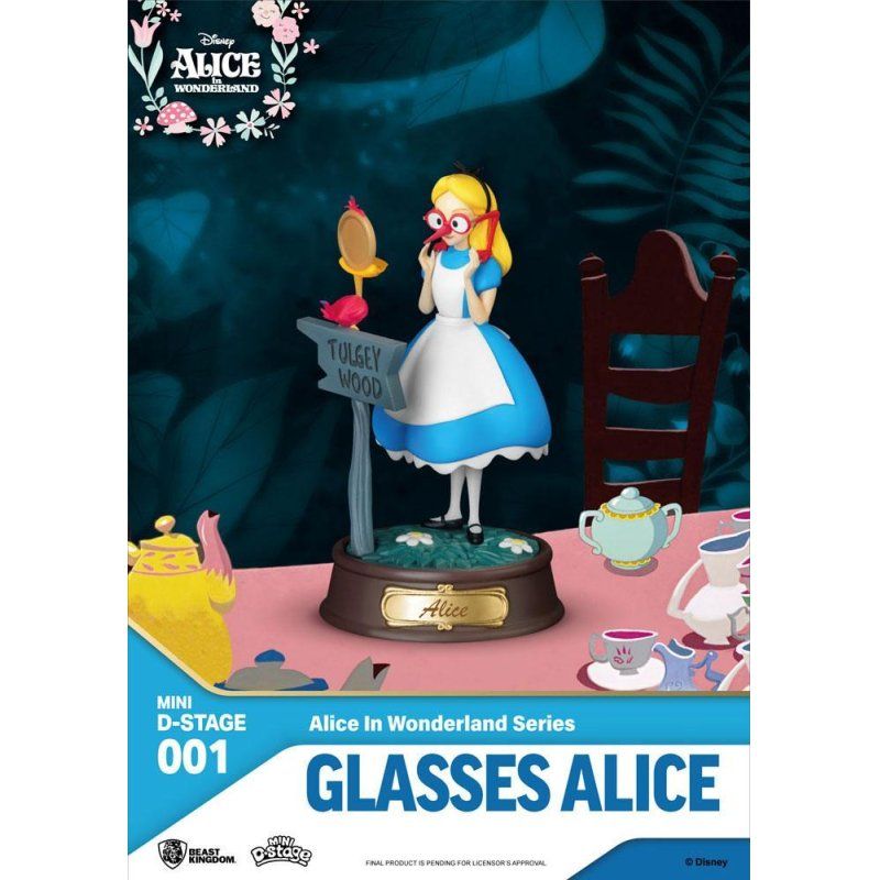 ALICE AU PAYS DES MERVEILLES - Mini D-Stage -Pack de 6 Statuettes 10cm