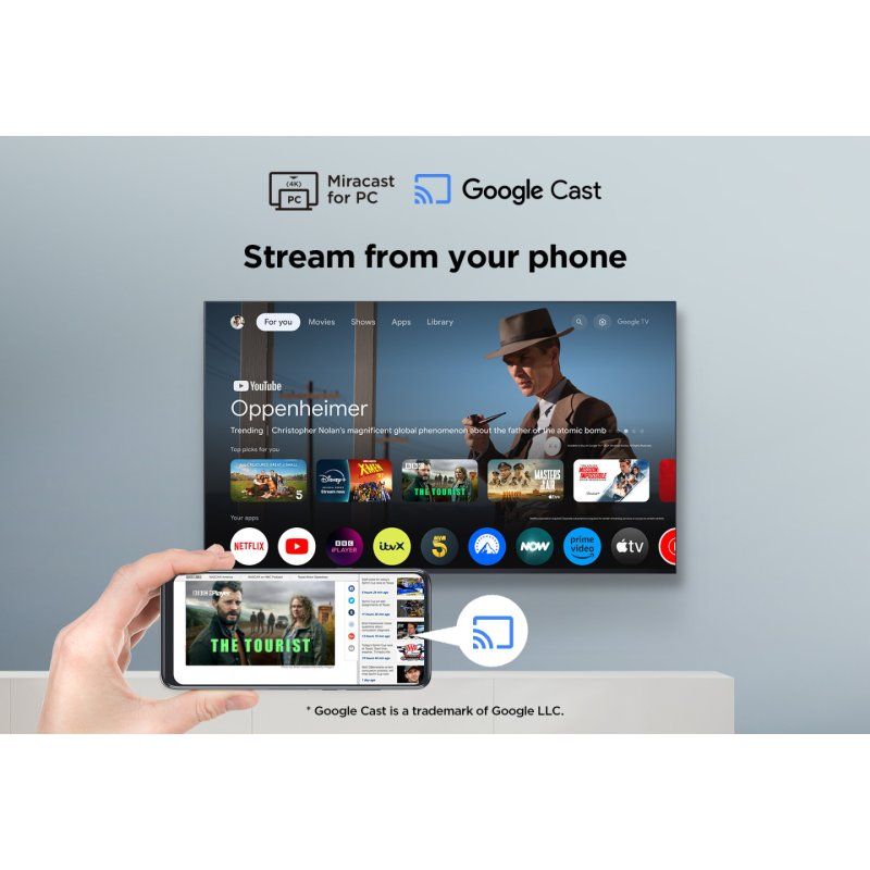 TCL V6C 65V6C TV 165,1 cm (65") 4K Ultra HD Smart TV Wifi Métallique 280 cd/m²