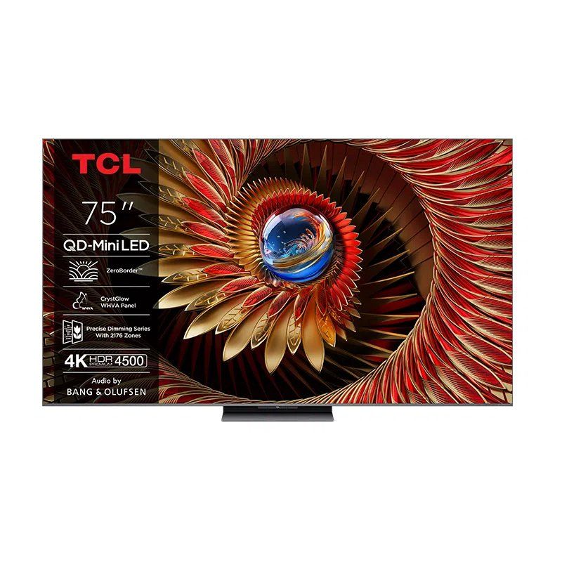 TCL 75Q8C TV 190.5 cm (75") 4K Ultra HD Smart TV Wi-Fi Black 4500 cd/m²